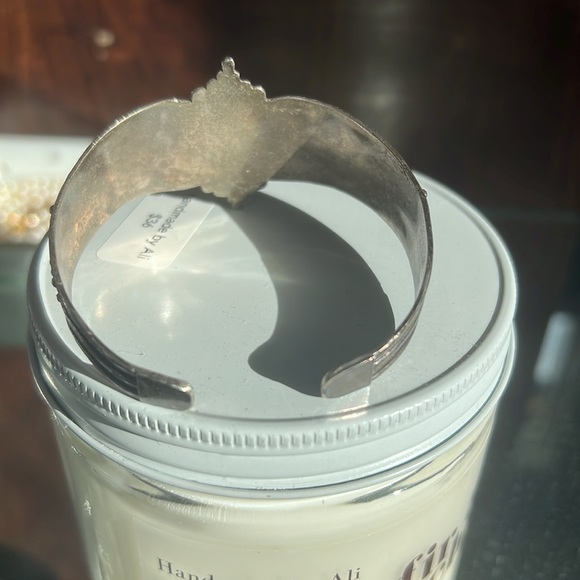 Sterling silver Berber bracelet with coral - Picture 4 of 4